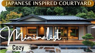 Traditional Architecture Bringing Japanese Inspired Courtyard to Your Minimalist Small House Design