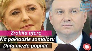 Agata Duda zrobiła aferę na pokładzie samolotu. Pierwsza dama dała niezłe popalić Andrzejowi