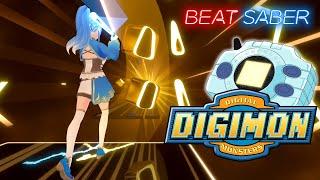 Beat Saber 🟥🟦 Digimon Brave Heart german cover by LadyofChocolate Full Body Tracking