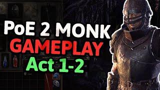 Path of Exile 2 Monk Full Act1+ Gameplay solo