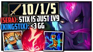 KINGSTIX IS JUST 1V9  HOW TO CARRY When Your Team is LOSING  Evelynn Guide - League of Legends