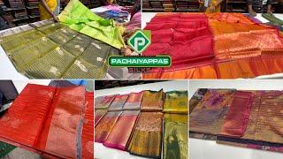 Tnagar Kanchipuram Pachaiyappas Traditional Semi Silk Sarees  Vairaoosi New style Pochampally Silk