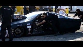 Drag Racing News - Erica Enders Rolling Car Into Trailer