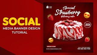 Social media banner design for Freepik I Photoshop Tutorial