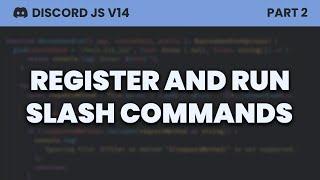 Register and Run Slash Commands Discord.js v14