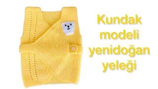 YENİDOĞAN BEBEK YELEĞİ MODELİ  KOLAY BEBEK YELEĞİ BABY SWEATER