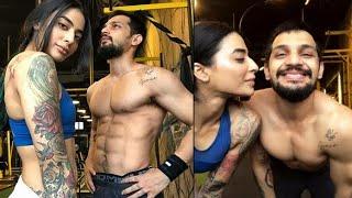 Bani J kissing her Boyfriend Yuvraj Thakur  Bani J hot  Gurbani Judge