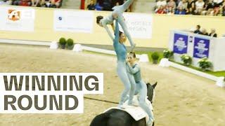 Germanys Squad Vaulting Performance Lights Up the Arena I FEI Vaulting European Championship