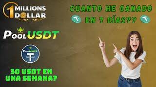 Pool USDT Demostrando GANANCIAS y Retiros