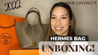 HERMES Picotin 18 BAG UNBOXING First Hermes bag purchase and first impressions Luxury handbag love