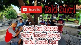 Gowes Cari Sarapan Bubur Ngasem Bareng Komunitas Bantul Sepeda Lipat Banselip