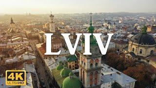 Lviv Ukraine   4K Drone Footage