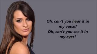Lea Michele Love Is Alive with lyrics