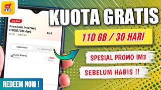 🟢 REDEEM KUOTA GRATIS INDOSAT 110 GB TERBARU - Cara Dapat Kuota Internet Gratis Im3 2024