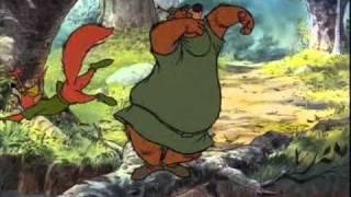 Classic Disneys Robin Hood Sing Along Song - Robin & Little John Running Through The Forrest.mov