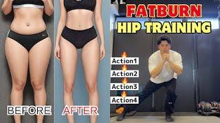 脂肪燃焼とお尻を引き上げるトレーニング fat burning and hip-raising training