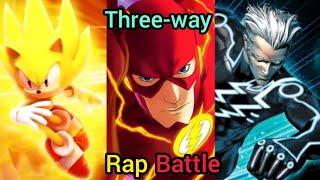 Sonic vs Flash vs Quicksilver Three-way rap battle + Extended & Remastered