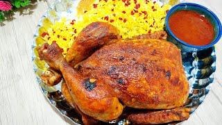 مرغ شکم پر مجلسی و خوشمزه بدون فر در قابلمهمرغ بریانآموزش آشپزی حرفه ایStuffed Chicken