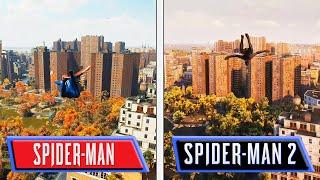 Spider-Man 2 vs Spider-Man Remastered PS5  Playstation Showcase Gameplay Early Graphics Comparison