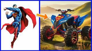 AVENGERS But ATV MOTORBIKE - all Marvel & DC characters 2024 #AI #superhero