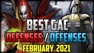 BEST GAC 5v5 Defense + Offenses February 2021  Star Wars Galaxy of Heroes