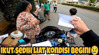 RIDING MOGE R6 SAMBIL BAGI BAGI REZEKY DIPINGGIR JALAN