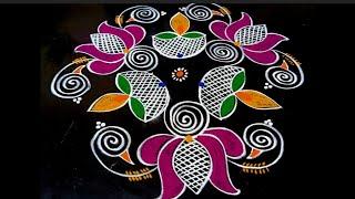 festival rangoli design  sravanmaasam muggulu