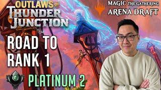 4 Colors In OTJ Draft? You Con Du It  Platinum 2  Road To Rank 1  OTJ Draft  MTG Arena