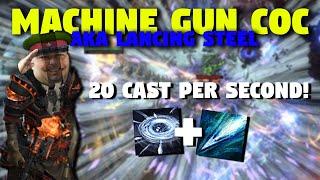 ICE SPEAR + EOW COC FROM ZERO TO HERO LANCING STEEL MACHINEGUN BUILD - 20 TRIGGERS PER SECOND