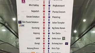 How to ride the train from Kuala Lumpur International Airport to KL central station.