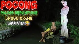 PRANK POCONG Paling Beruntung  Suka Ganggu Bocil Lagi Ng*c0k  Funniest ghost Prank Paling Lucu