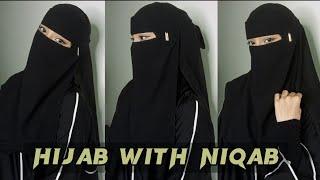 Hijab With Niqab  Simple And Easy HijabNiqab Style
