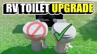 RV Toilet Upgrade Dometic 320 Toilet Install  Full Time RV Life