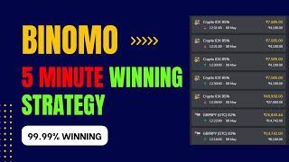 #BINOMO  5 MINUTE WINNING STRATEGY  BINOMO WINNING STRATEGY 2024  LIVE TRADE  99.99% WINNING