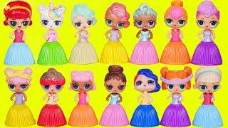 LOL Surprise Dolls Custom Lil Sisters Dress Up in Wrong Heads