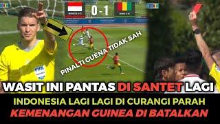 KEMENANGAN GUINEA DI BATALKAN WASIT LAGI² INDONESIA DI CURANGI