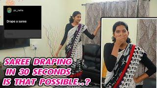 SAREE DRAPING IN 30 SECONDS