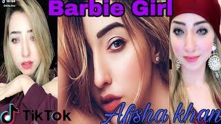 Barbie Girl of TikTok Afsha khan  TikTok Most pretty girl Afsha khan 