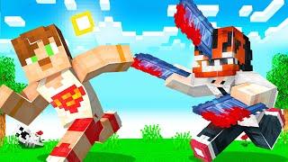 Minecraft 100 GÜN BOYUNCA ZOMBİ ve CHAINSAW MAN DÜNYASINDA HAYATTA KALMAK