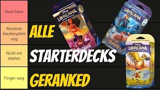 Tier List Alle Starter Decks geranked S1-4  Disney Lorcana