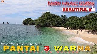 PANTAI 3 WARNA - Pantai Malang Selatan yang INDAH