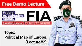 FIA Jobs Preparation  Free Lecture on Political Map of Europe  Tanveer Ranjha  Study River