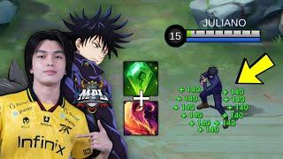 THANK YOU MPL KAIRI FOR THIS NEW JULIAN BUILD AND EMBLEM i hope i knew this before - MLBB