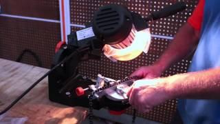 How to use a Pro Chainsaw Sharpener Grinder