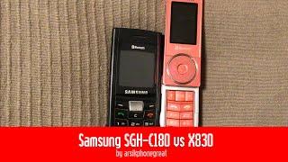 Samsung SGH-C180 vs X830  Speed Comparison