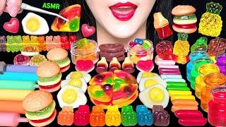 ASMR GUMMY JELLY PARTY HAMBURGER JELLY PIZZA JELLY FRIED EGGS GUMMY EATING SOUNDS 햄버거 젤리 피자젤리 먹방