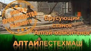 «Алтай-мамонтенок» брусующий станок для переработки тонкомера