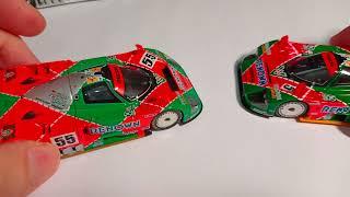 Unboxing of HPI Models Mazda 787B #55 Le Mans Winner 143rd Scale Model with Comparison to Spark