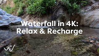 Serene Waterfall Escape in 4K - Relaxing Nature Sounds for Stress Relief & Mindfulness