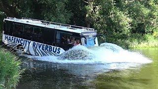 HAFENCITY RIVERBUS  The spectacular amazing swimming bus  4K-Quality-Video